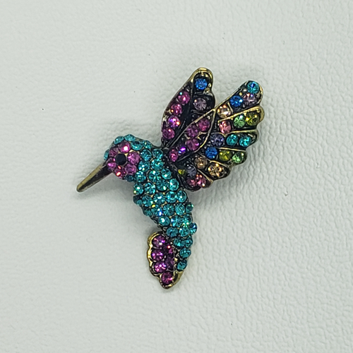 Hummingbird Crystal Pin | The Melon Patch by Deb™