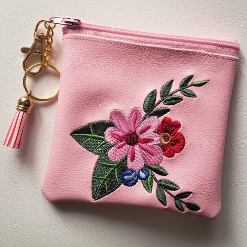 Flower Blossom Coin Pouch (in Pink) | The Melon Patch by Deb™