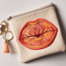 Load image into Gallery viewer, Kiss Me Coin Pouch (in Beige) | The Melon Patch by Deb™
