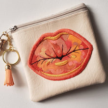 Load image into Gallery viewer, Kiss Me Coin Pouch (in Beige) | The Melon Patch by Deb™
