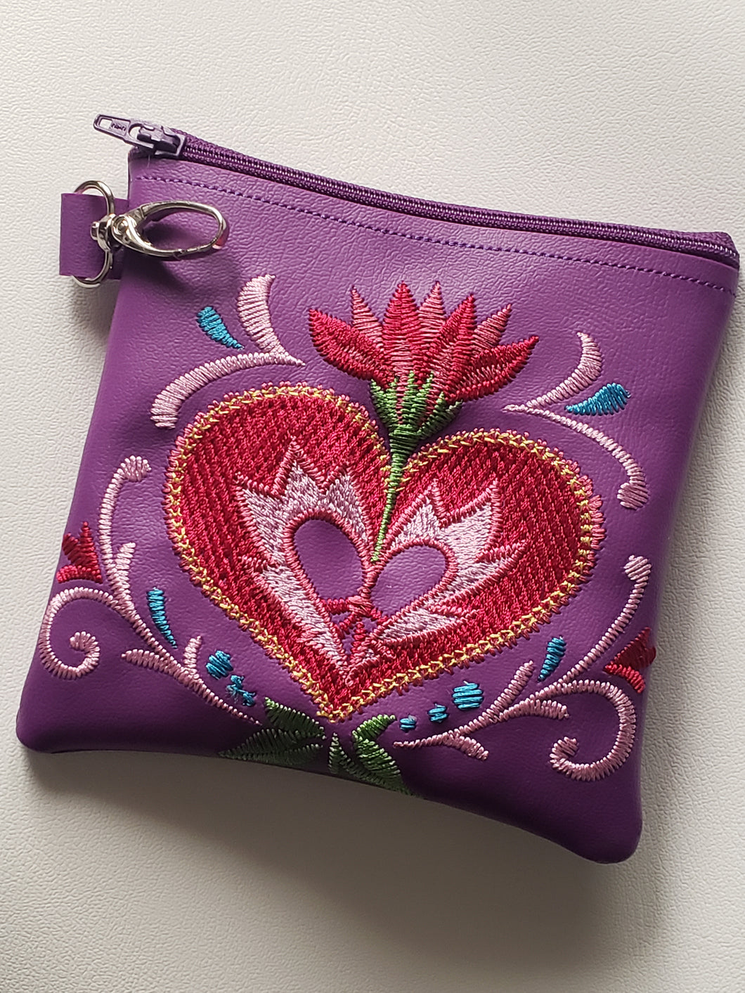 Purple Jacobean Coin Pouch | The Melon Patch by Deb™