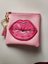 Load image into Gallery viewer, Kiss Me Coin Pouch (in Pink) | The Melon Patch by Deb™
