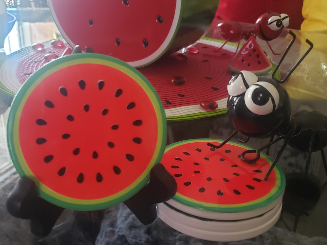 The Melon Patch Watermelon Coasters