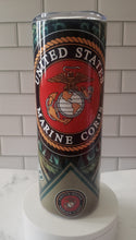 Load image into Gallery viewer, 20 oz. Marines Military Tumbler | 
